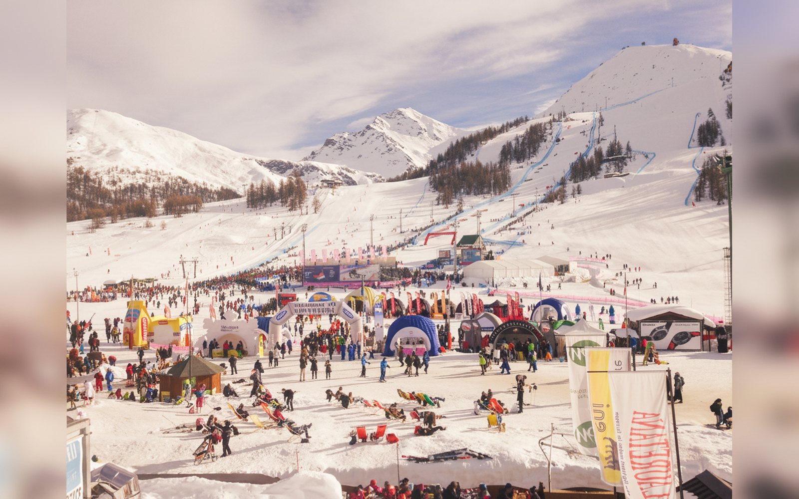 Nido di Cloe, piste innevate di Sestriere
